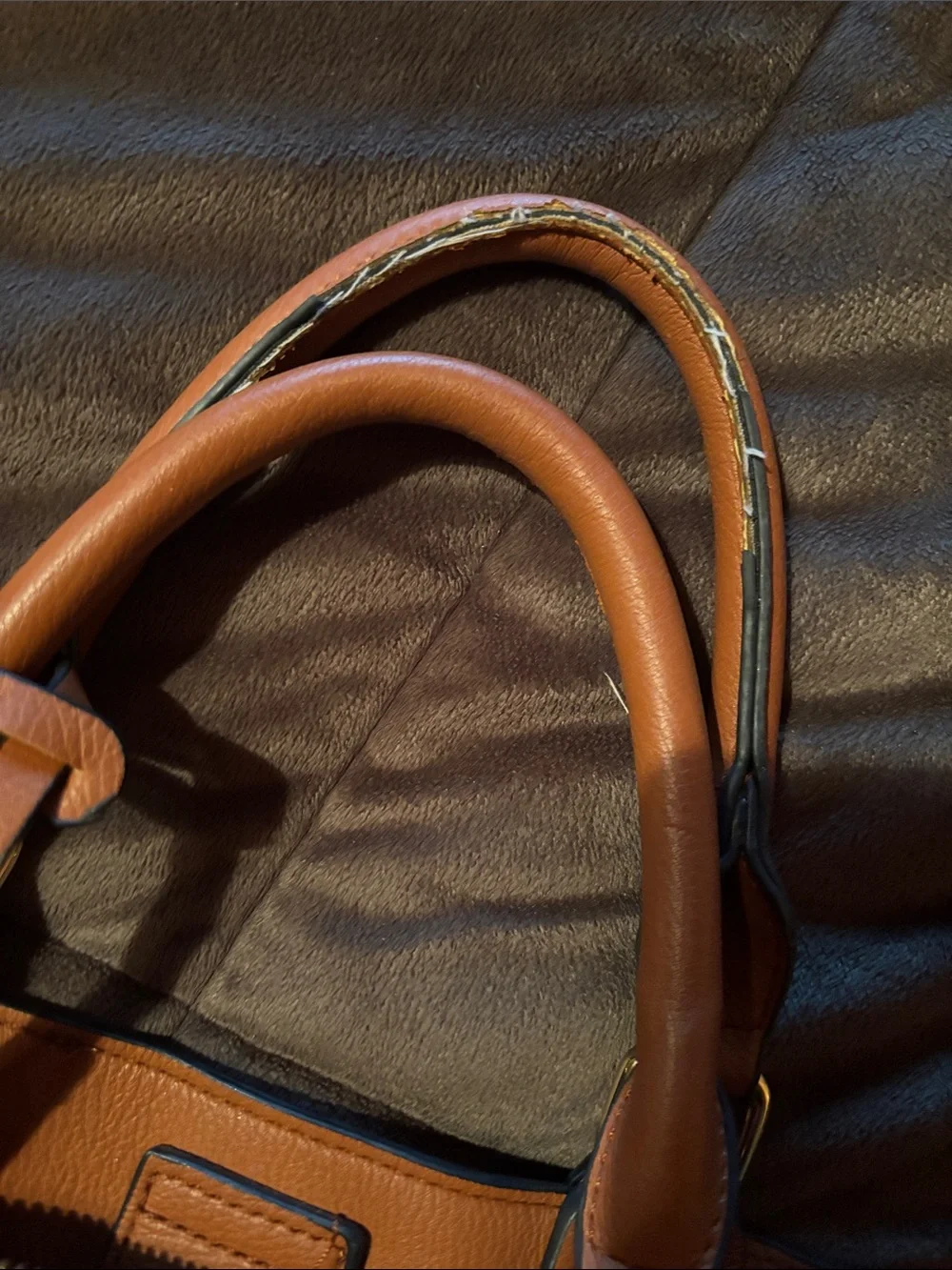 kate spade caramel tan leather satchel